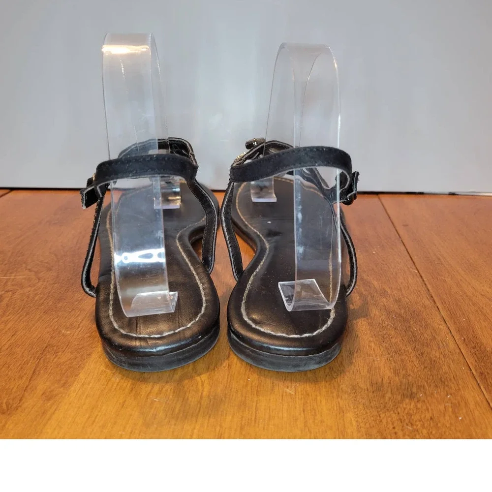 Limelight Black Crystal Studded Sandals - 10 - Picture 3 of 4